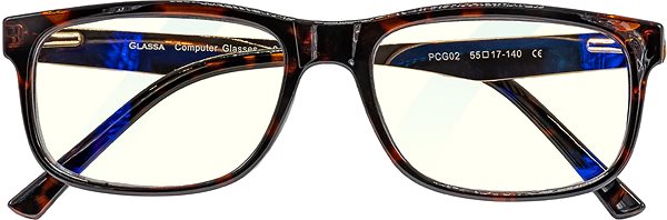 Okuliare na počítač GLASSA, Blue Light Blocking Glasses PCG 02, +3.50 dio, hnedo zlaté ...