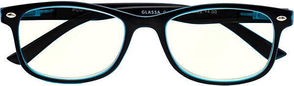 Okuliare na počítač GLASSA Blue Light Blocking Glasses PCG 030, +4,00 dio, čierno-modré ...