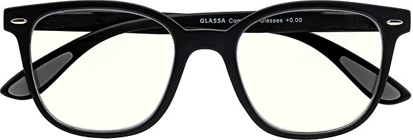 Okuliare na počítač GLASSA Blue Light Blocking Glasses PCG 031, +0,00 dio, čierne ...