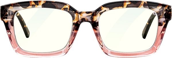 Okuliare na počítač GLASSA Blue Light Blocking Glasses PCG 014, +3,50 dio, červený vzor ...