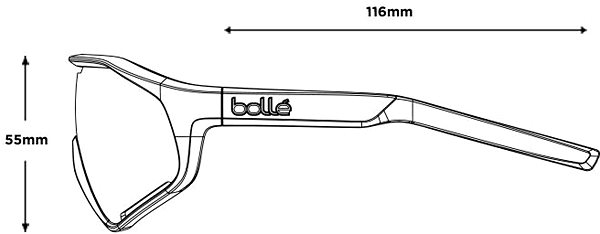 Napszemüveg BOLLÉ BS010001 Shifter Titanium Matte Volt+ Ultraviolet Polarized ...
