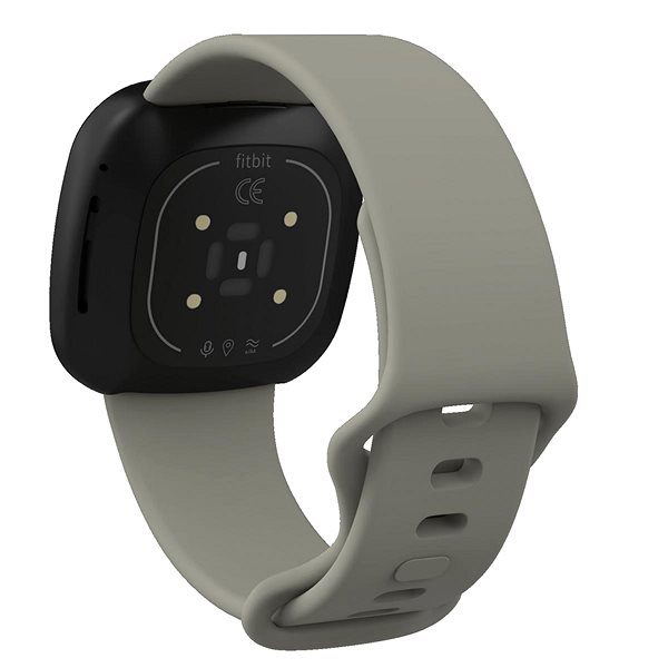 Remienok na hodinky BStrap Silicone na Fitbit Versa 3 gray, veľkosť L ...