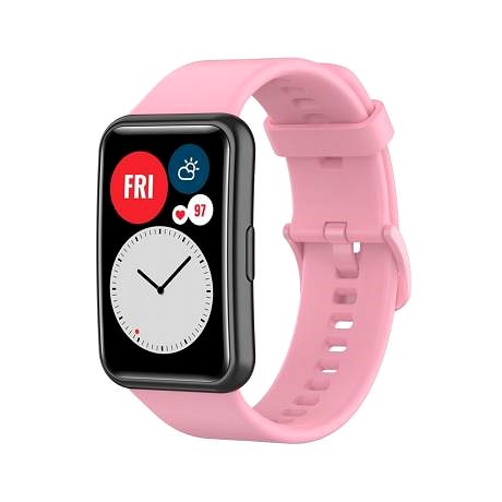 Remienok na hodinky BStrap Silicone na Huawei Watch Fit, light pink ...