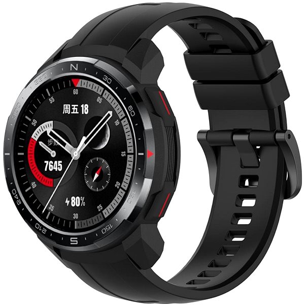 Remienok na hodinky BStrap Silicone na Huawei Watch Fit, black ...