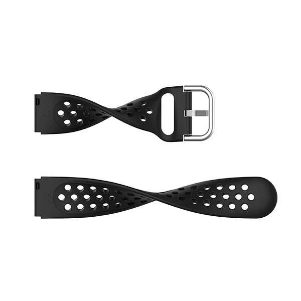 Remienok na hodinky BStrap Silicone Dots Universal Quick Release 18 mm, black ...