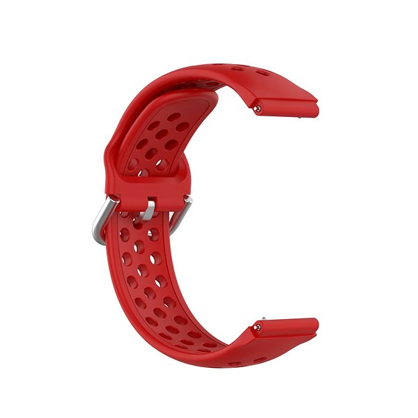 Remienok na hodinky BStrap Silicone Dots Universal Quick Release 18 mm, red ...