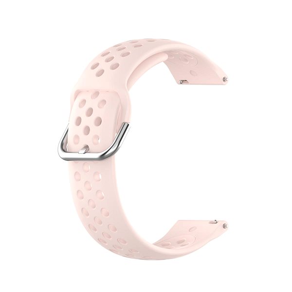 Remienok na hodinky BStrap Silicone Dots Universal Quick Release 18 mm, sand pink ...