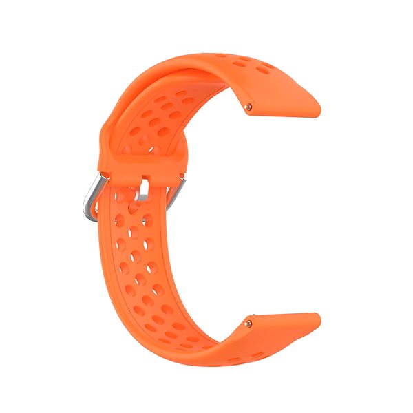 Remienok na hodinky BStrap Silicone Dots Universal Quick Release 18 mm, orange ...