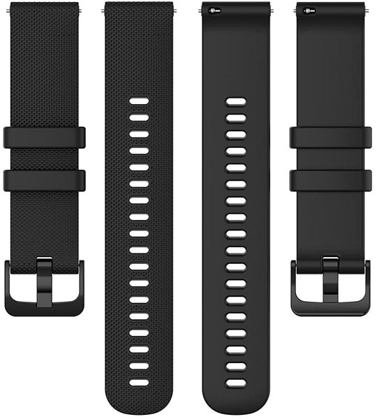 Remienok na hodinky BStrap Silicone Land Universal Quick Release 18 mm, black ...