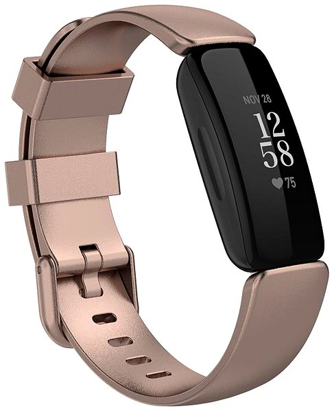 Remienok na hodinky BStrap Silicone na Fitbit Inspire 2, rose gold ...
