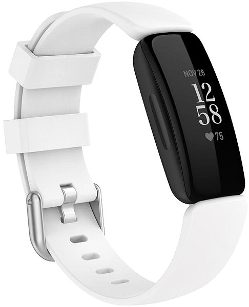 Remienok na hodinky BStrap Silicone na Fitbit Inspire 2, white ...