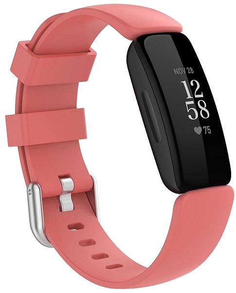 Remienok na hodinky BStrap Silicone na Fitbit Inspire 2, red ...