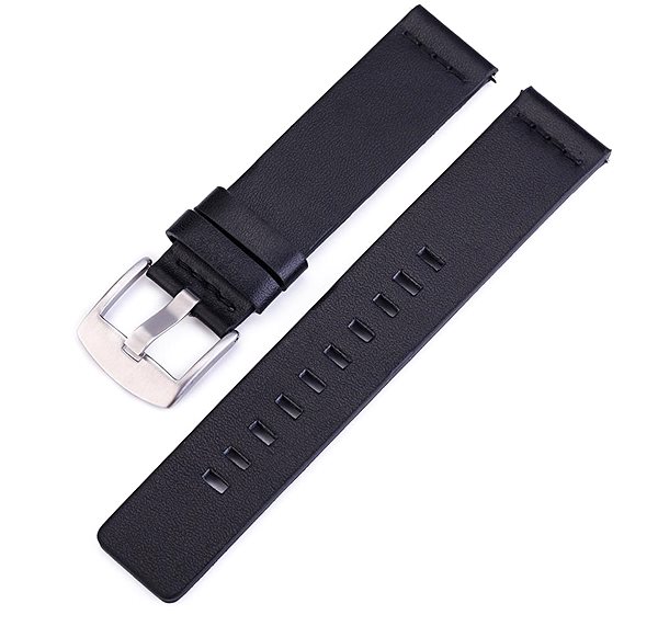 Řemínek BStrap Fine Leather Universal Quick Release 18mm, black ...