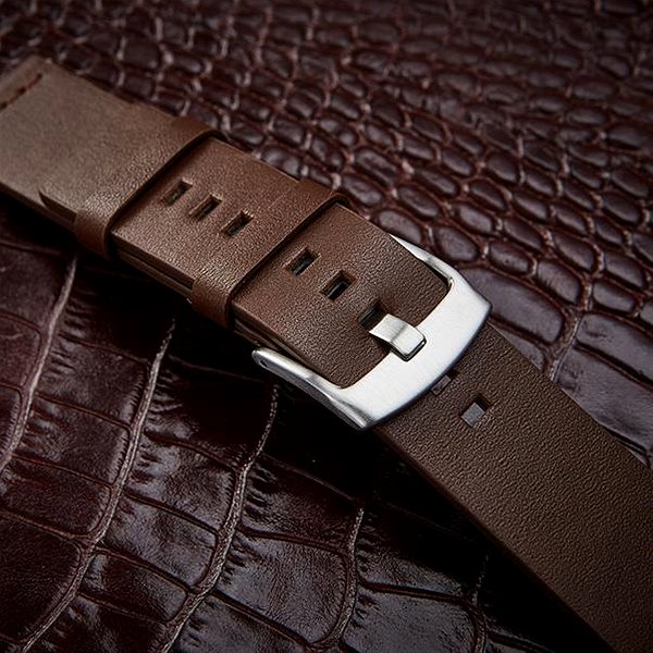 Remienok na hodinky BStrap Fine Leather Universal Quick Release 18 mm, brown ...