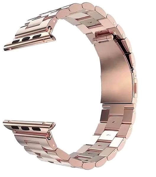 Remienok na hodinky BStrap Stainless Steel Boston na Apple Watch 42 mm/44 mm/45 mm, Rose Gold ...