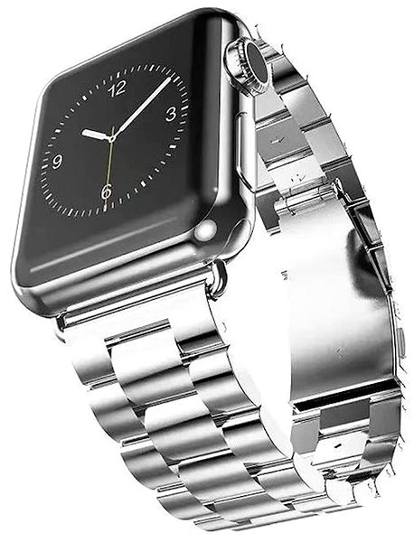 Remienok na hodinky BStrap Stainless Steel Boston na Apple Watch 42 mm/44 mm/45 mm, Silver ...