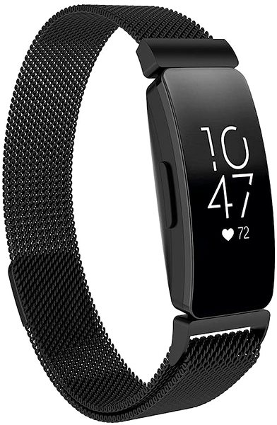 Remienok na hodinky BStrap Milanese na Fitbit Inspire black, veľkosť S ...