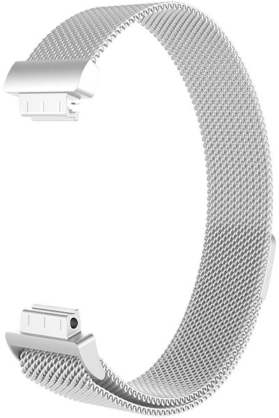 Řemínek BStrap Milanese pro Fitbit Inspire silver, velikost L ...