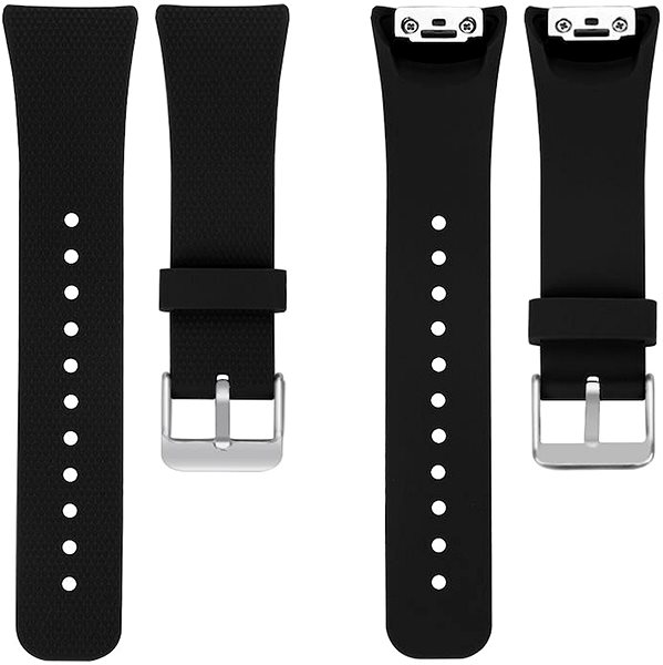 Remienok na hodinky BStrap Silicone Land na Samsung Gear Fit 2, black ...