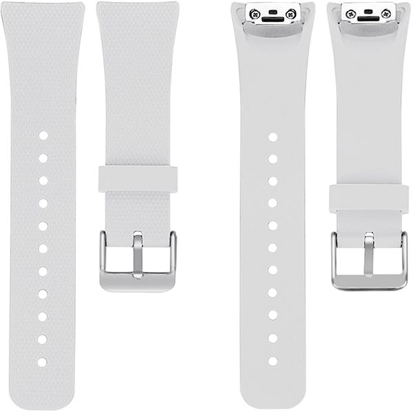 Remienok na hodinky BStrap Silicone Land na Samsung Gear Fit 2, white ...