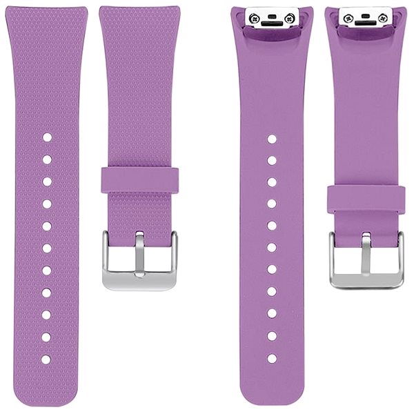 Remienok na hodinky BStrap Silicone Land na Samsung Gear Fit 2, light purple ...