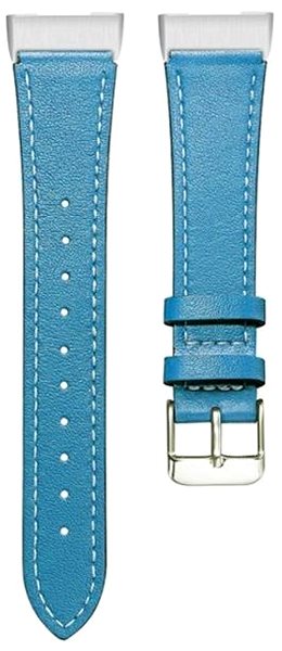 Remienok na hodinky BStrap Leather Italy na Fitbit Charge 3/4 blue, veľkosť S ...