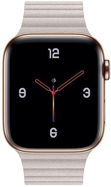 Remienok na hodinky BStrap Leather Loop na Apple Watch 42 mm/44 mm/45 mm, Khaki ...