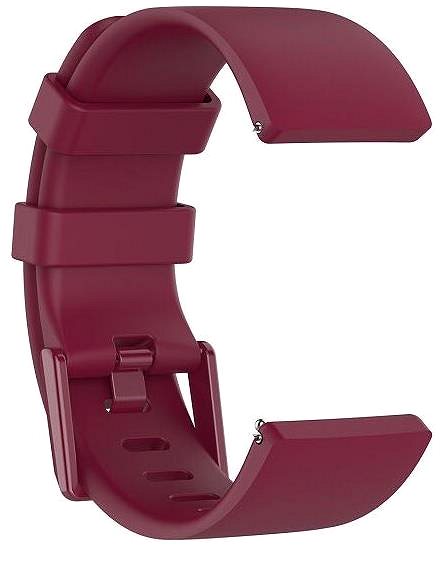 Řemínek BStrap Silicone pro Fitbit Versa / Versa 2 wine red, velikost L ...
