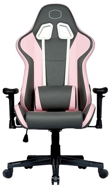 Herná stolička Cooler Master CALIBER R1S, ružovo-sivá Screen