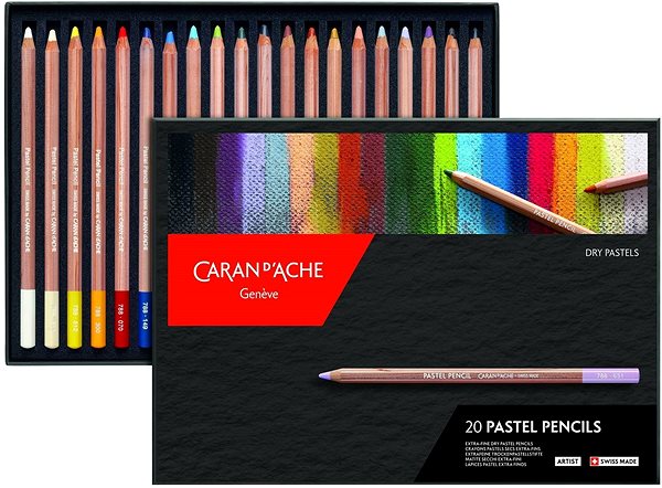 Pastelky CARAN D'ACHE Umelecké pastely v ceruzke 20 farieb ...