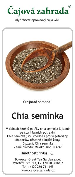 Čaj Čajová zahrada Chia semínka ...