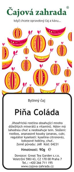 Tea Čajová zahrada Rooibos Piña colada 1000 g ...