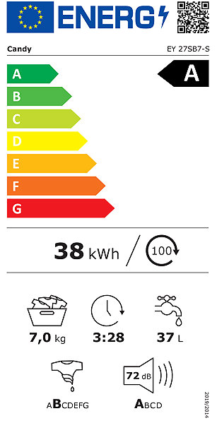 Washing Machine CANDY ProWash 100 SLIM EY 27SB7-S ...