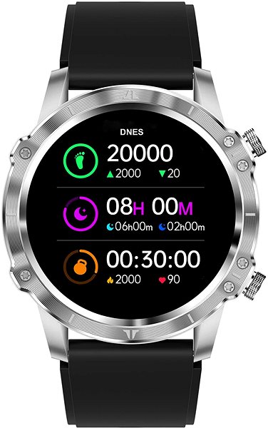 Smartwatch CARNEO Adventure HR+ silver ...