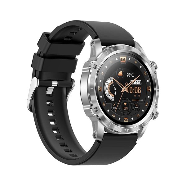 Smart hodinky CARNEO Adventure HR+ silver ...