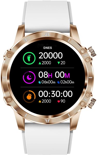 Smart hodinky CARNEO Adventure HR+ gold ...