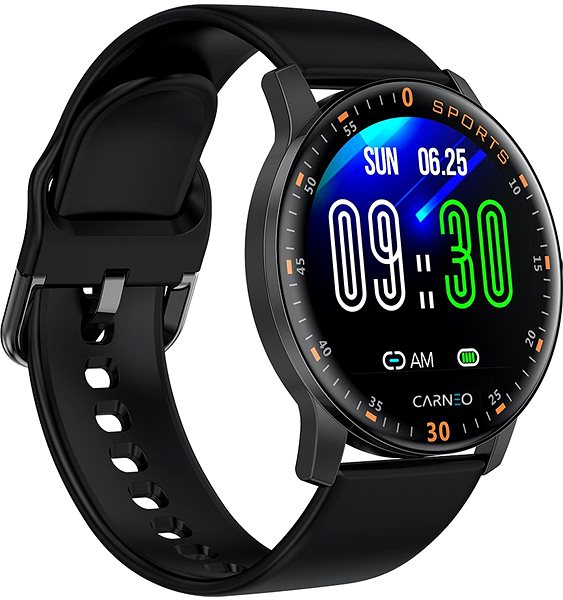 Smartwatch Carneo Gear+ Platinum Seitlicher Anblick