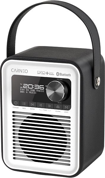Radio CARNEO D600, black/white ...