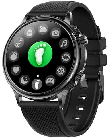 Smartwatch CARNEO Prime Slim Black Seitlicher Anblick