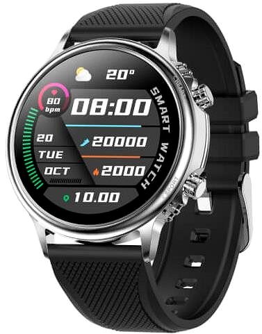 Smart Watch CARNEO Prime Slim Silver Lateral view