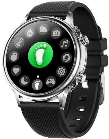 Smart Watch CARNEO Prime Slim Silver Lateral view