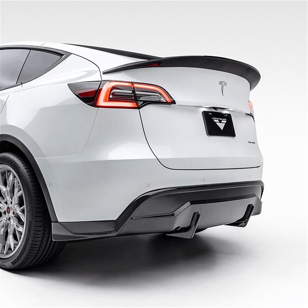 Spoiler Vorsteiner Aero rear bumper diffuser for Tesla Model Y, r. v. 2020 - glossy carbon .