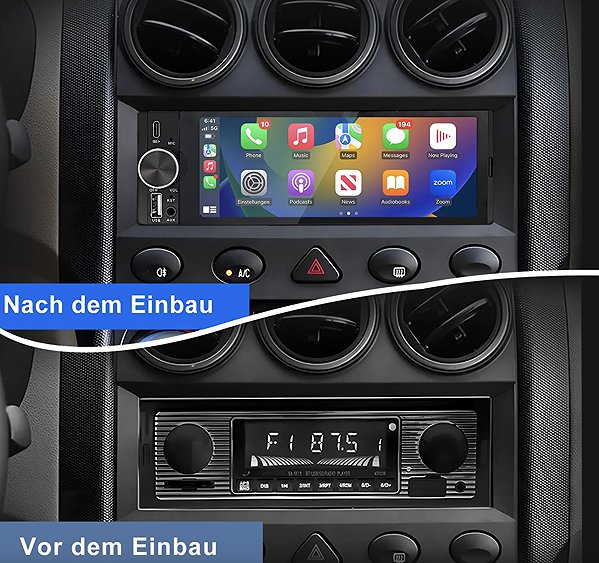 Junsun 1DIN Car Radio 6.86