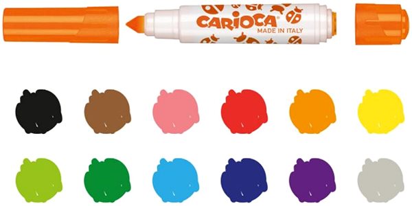 Filctoll CARIOCA Stamperello 12 darab, bélyegzőkkel ...