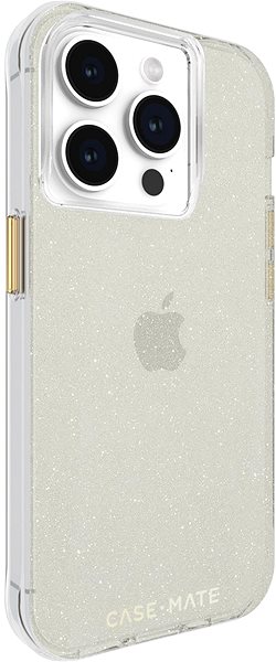Telefon tok Case Mate Sheer Crystal Champagne Gold iPhone 15 Pro tok ...