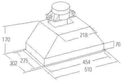 Extractor Hood CATA G 45 Stainless steel 450 ...