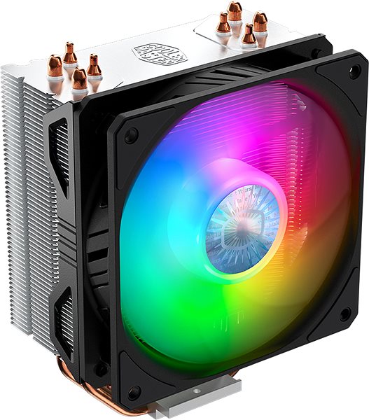 CPU-Kühler Cooler Master Hyper 212 ARGB Seitlicher Anblick