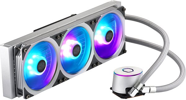 Water Cooling Cooler Master MASTERLIQUID ML360P SILVER EDITION Lateral view
