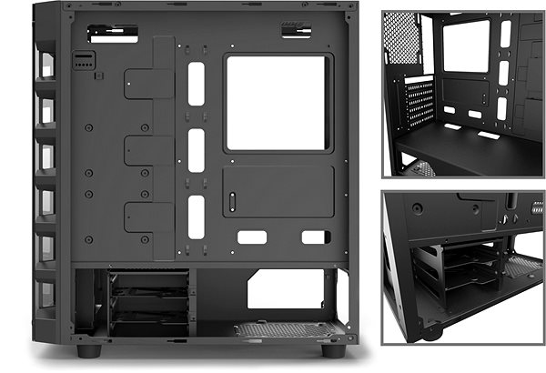 PC Case GELID Solutions Black Diamond Lateral view