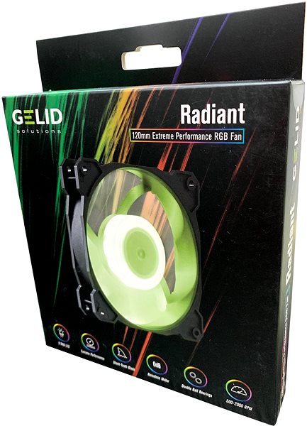 PC Fan GELID Solutions Radiant RGB Packaging/box